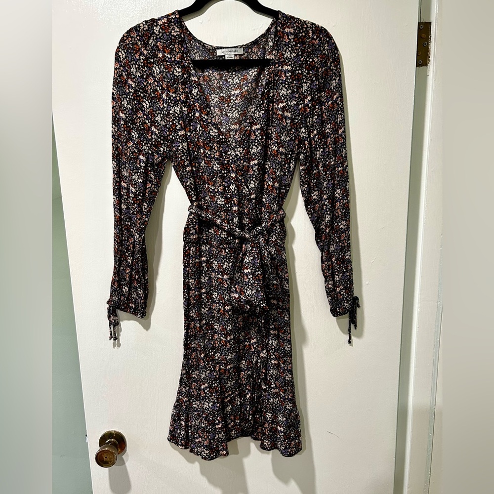 Floral wrap dress